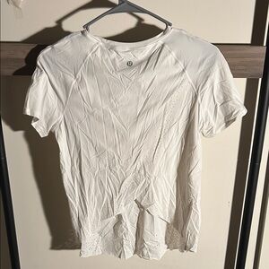lululemon athletica White Open Back Athletics Shirt